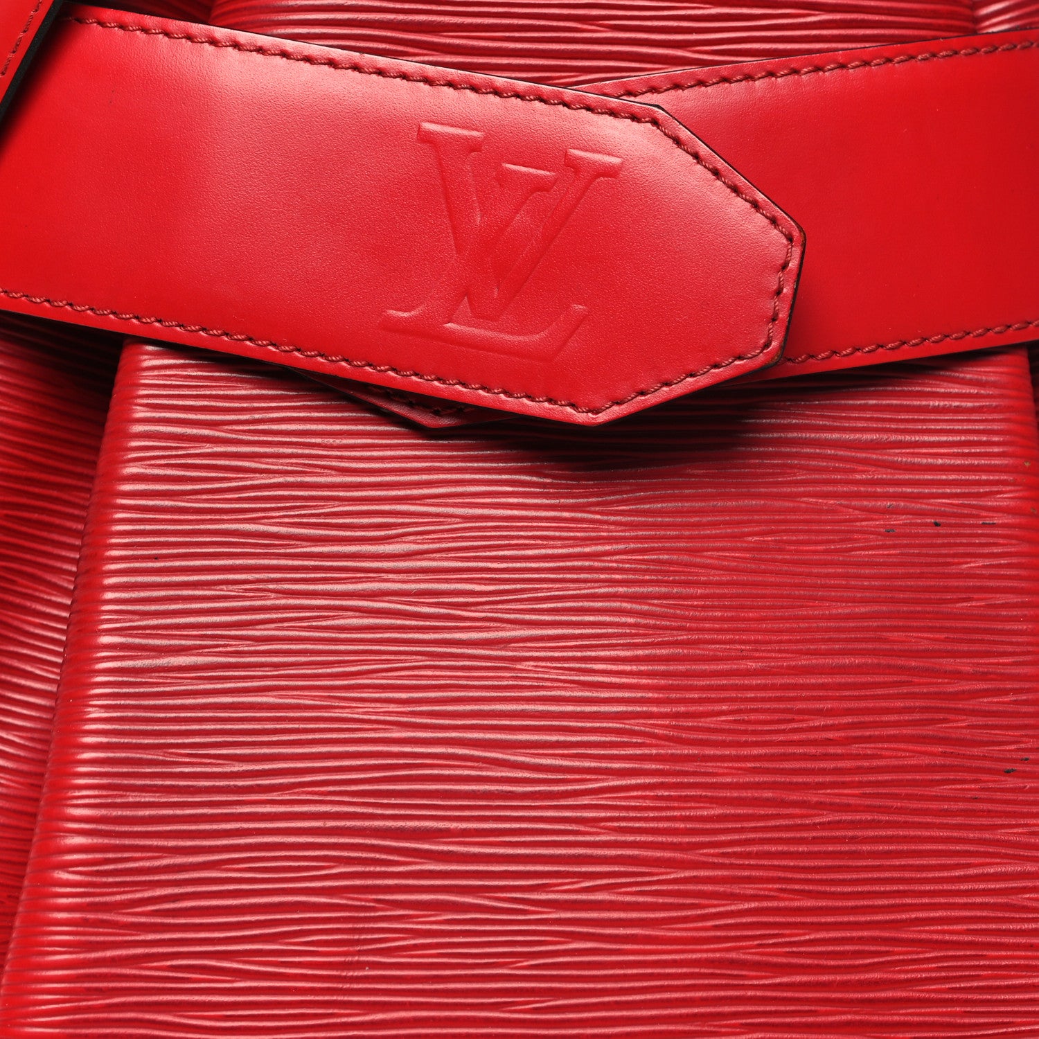 Louis Vuitton Epi Sac D'Epaule GM Castillan Red 7 of 12