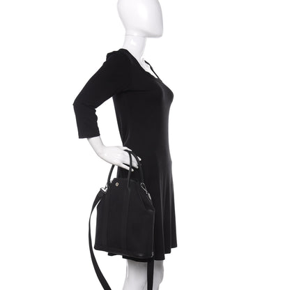 Hermes Toile Militaire Negonda Garden File PM Black 3 of 11