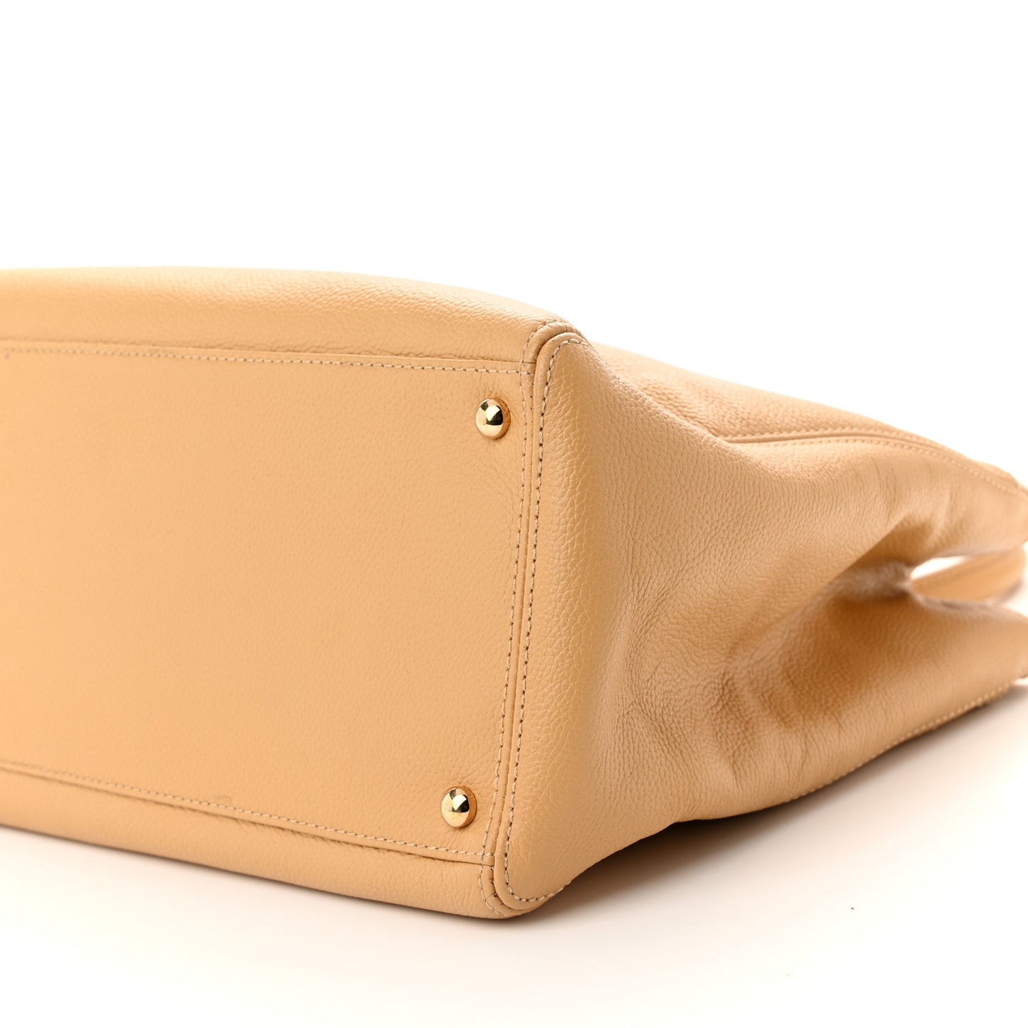 Calfskin Cerf Executive Shopper Tote Beige
