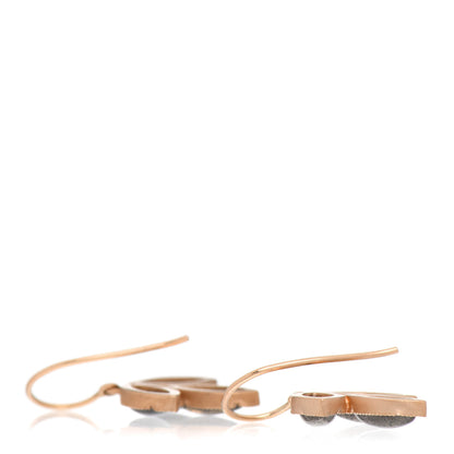 Irene Neuwirth 18K Rose Gold Labradorite 3-Leaf Drop Earrings 3 of 4