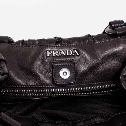 Prada Vitellino Mordo Hobo Black 6 of 9