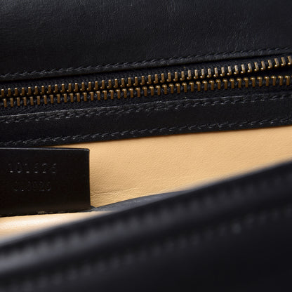 Gucci Calfskin Buckle Top Handle Bag Black 7 of 12