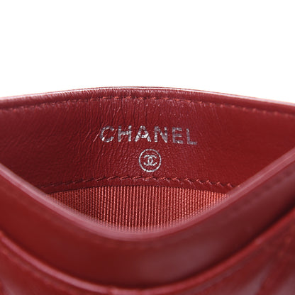 Chanel Lambskin Quilted Card Holder Red 6 of 11