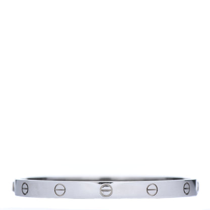 Cartier 18K White Gold LOVE Bracelet 19 3 of 5