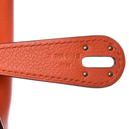 Hermes Taurillon Clemence Lindy 26 Orange Poppy 7 of 7
