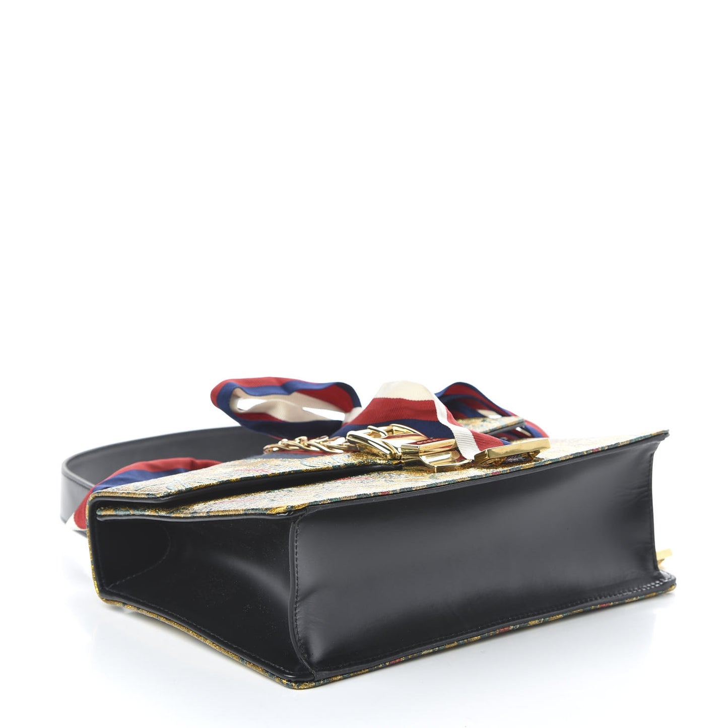 Iridescent Brocade Small Sylvie Shoulder Bag Gold