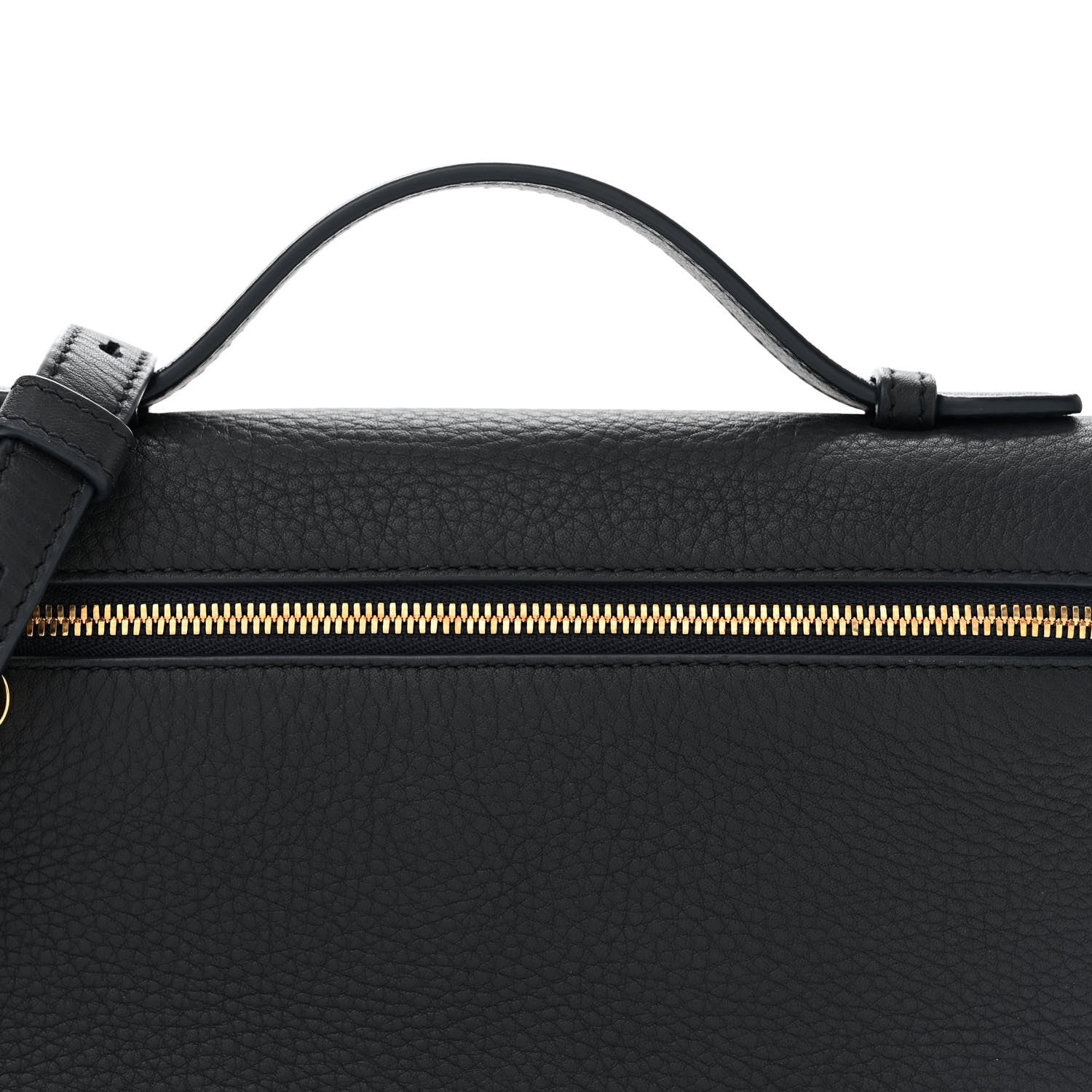 Loro Piana Grained Calfskin L19 Extra Pocket Pouch Navy Blue 7 of 9