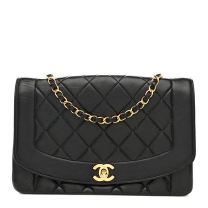 Chanel Lambskin Quilted Medium Single Flap Black 1 of 14