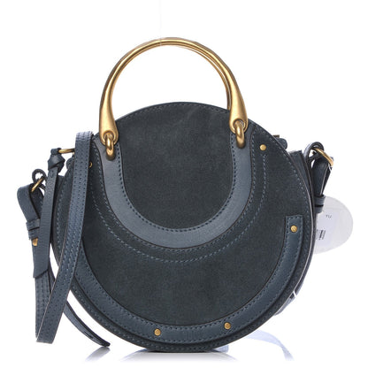 Chloe Goatskin Suede Small Pixie Bag Silver Blue 1 of 8