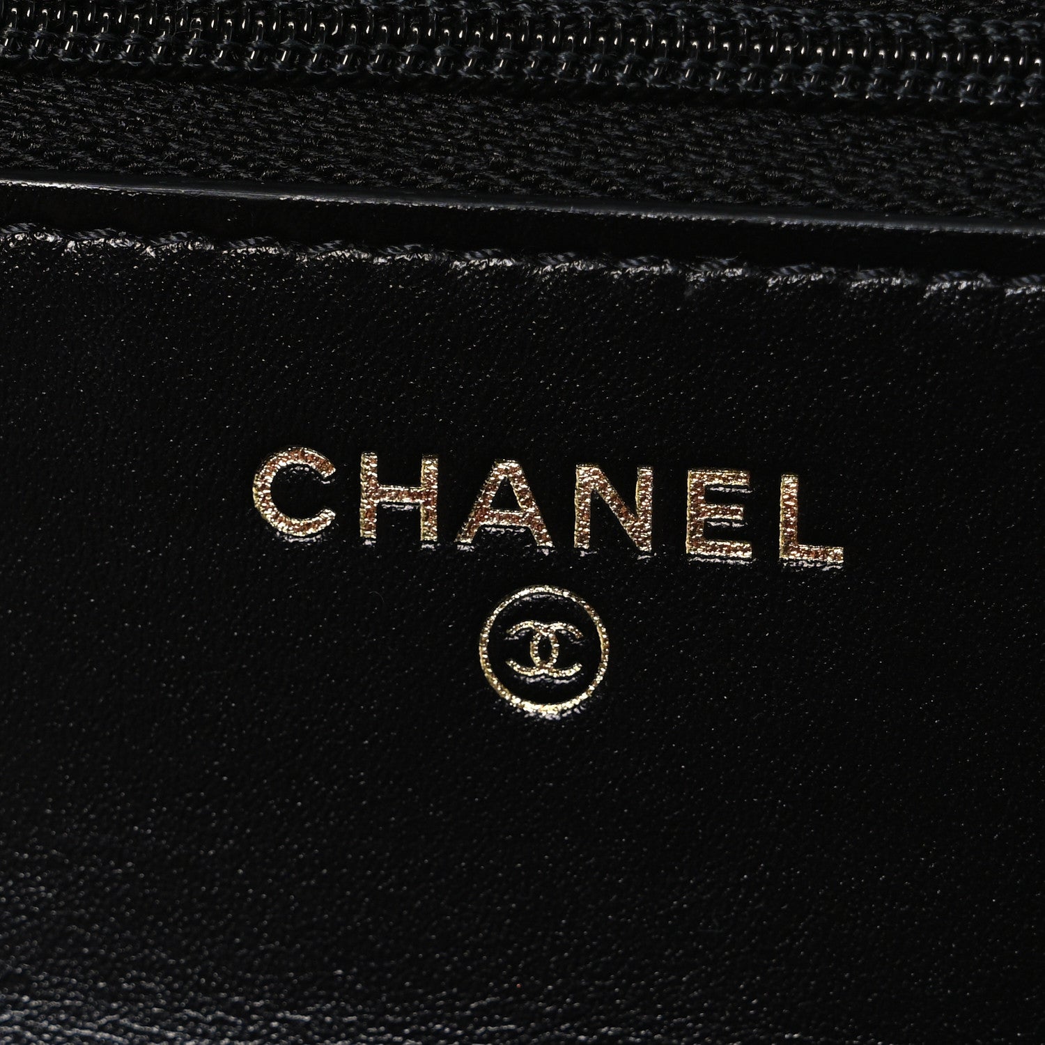 Chanel Shiny Calfskin Quilted Metal Top Handle Wallet On Chain WOC Black 6 of 11