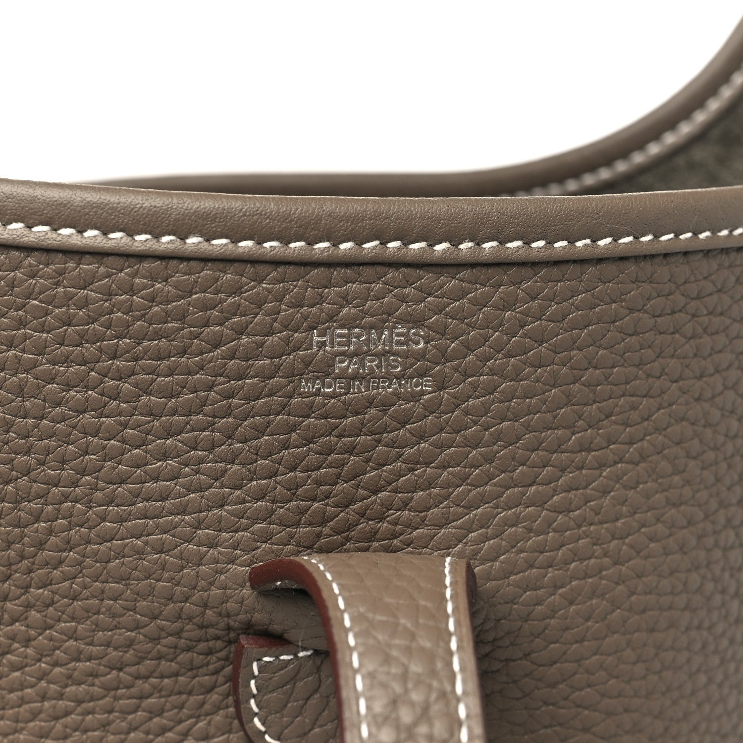Hermes Taurillon Clemence Evelyne III PM Etoupe 6 of 11