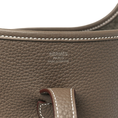 Hermes Taurillon Clemence Evelyne III PM Etoupe 6 of 11