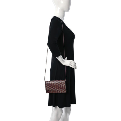 Goyard Goyardine Varenne Continental Wallet Burgundy 3 of 9