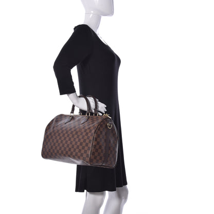 Louis Vuitton Damier Ebene Speedy Bandouliere 35 2 of 22