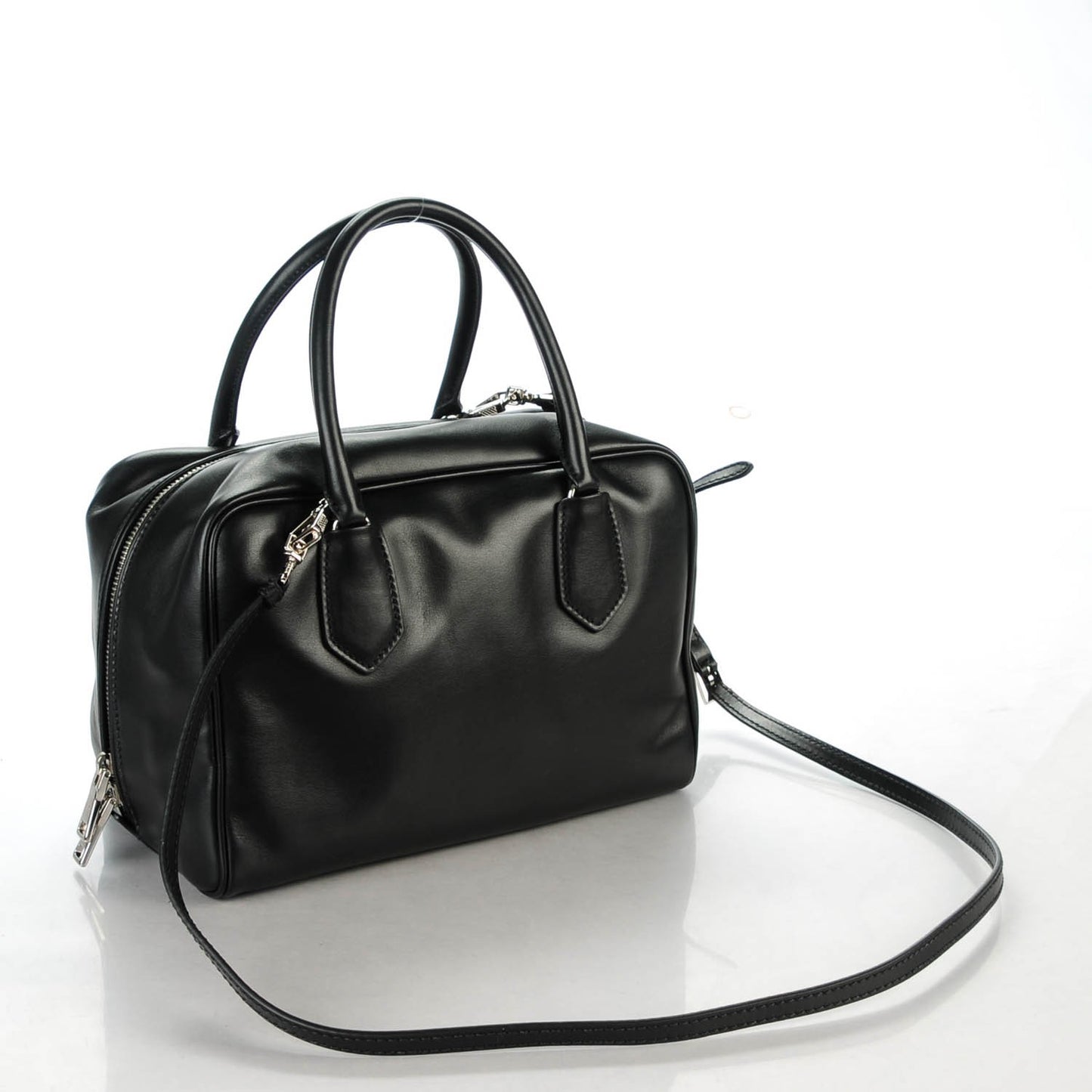 Soft Calf Medium Inside Tote Black Mughetto