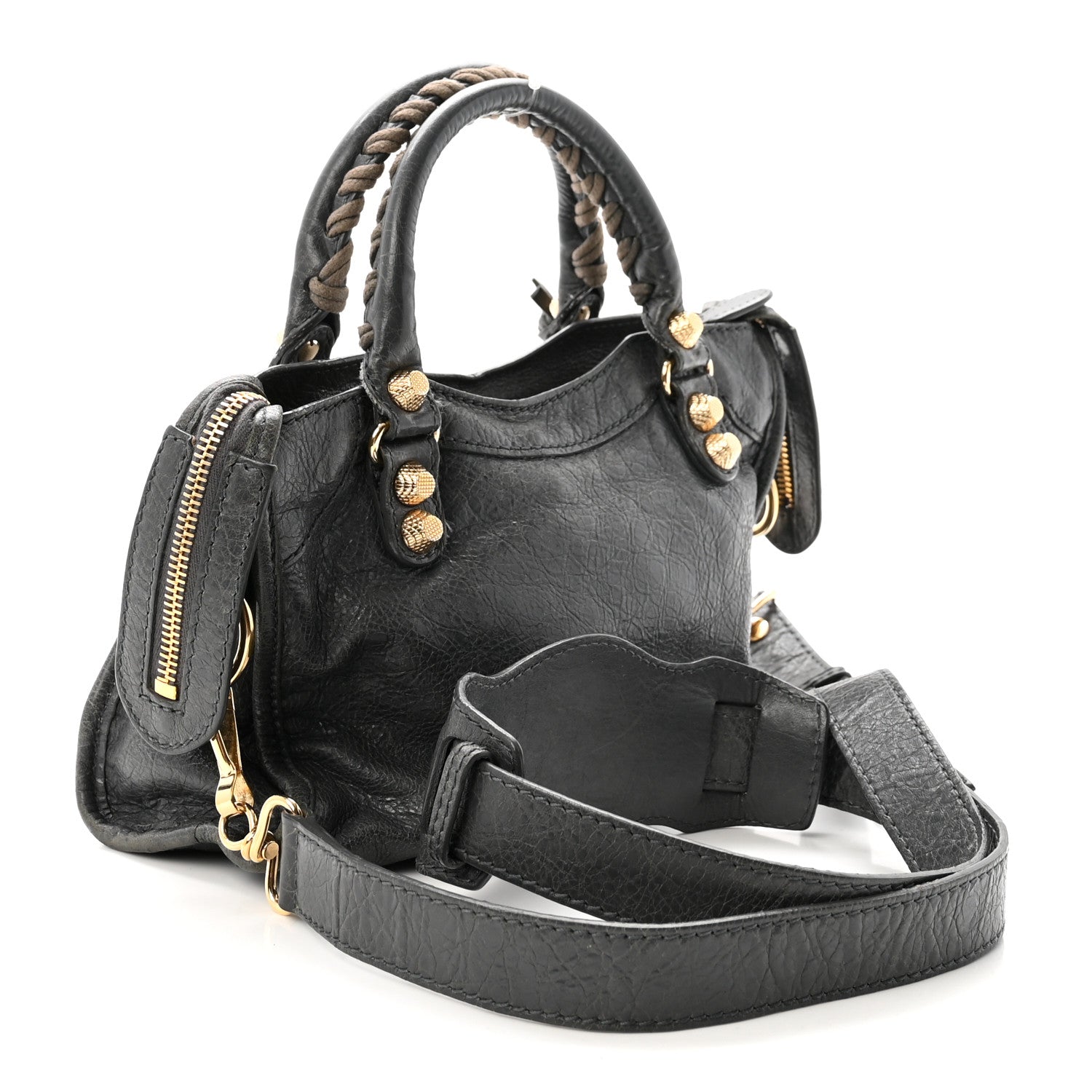 Balenciaga Agneau Giant 12 Gold Hardware Mini City Gris Tarmac 3 of 10