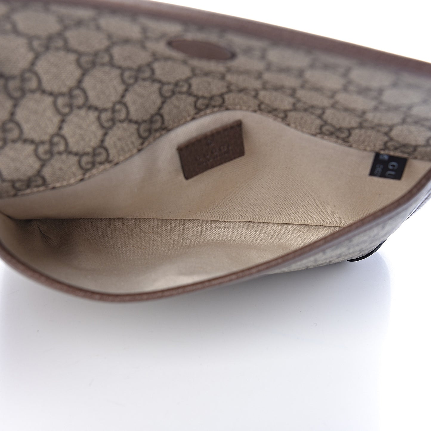 GG Supreme Monogram Neo Vintage Web Belt Bag Brown