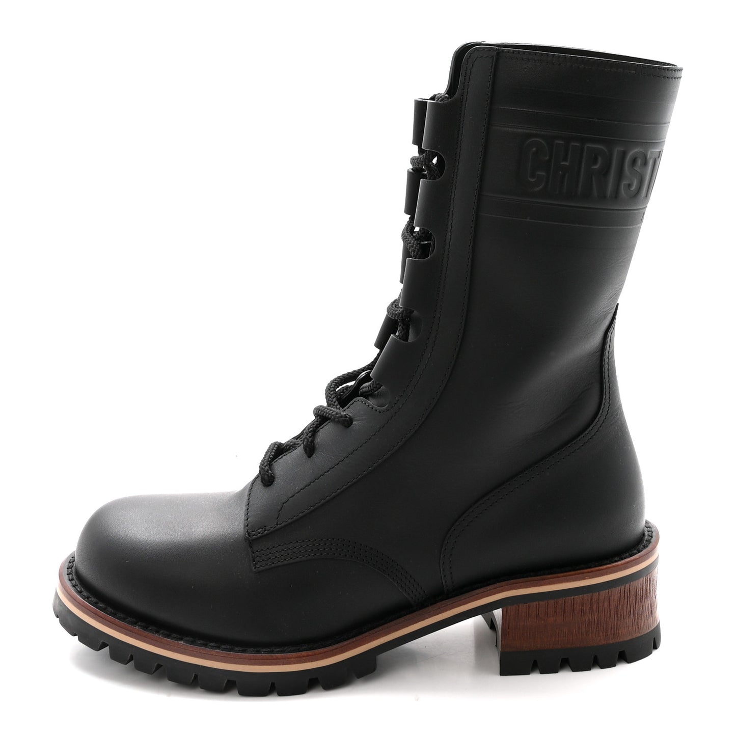 Calfskin Dior Quest 35mm Hiking Boots 38 Black