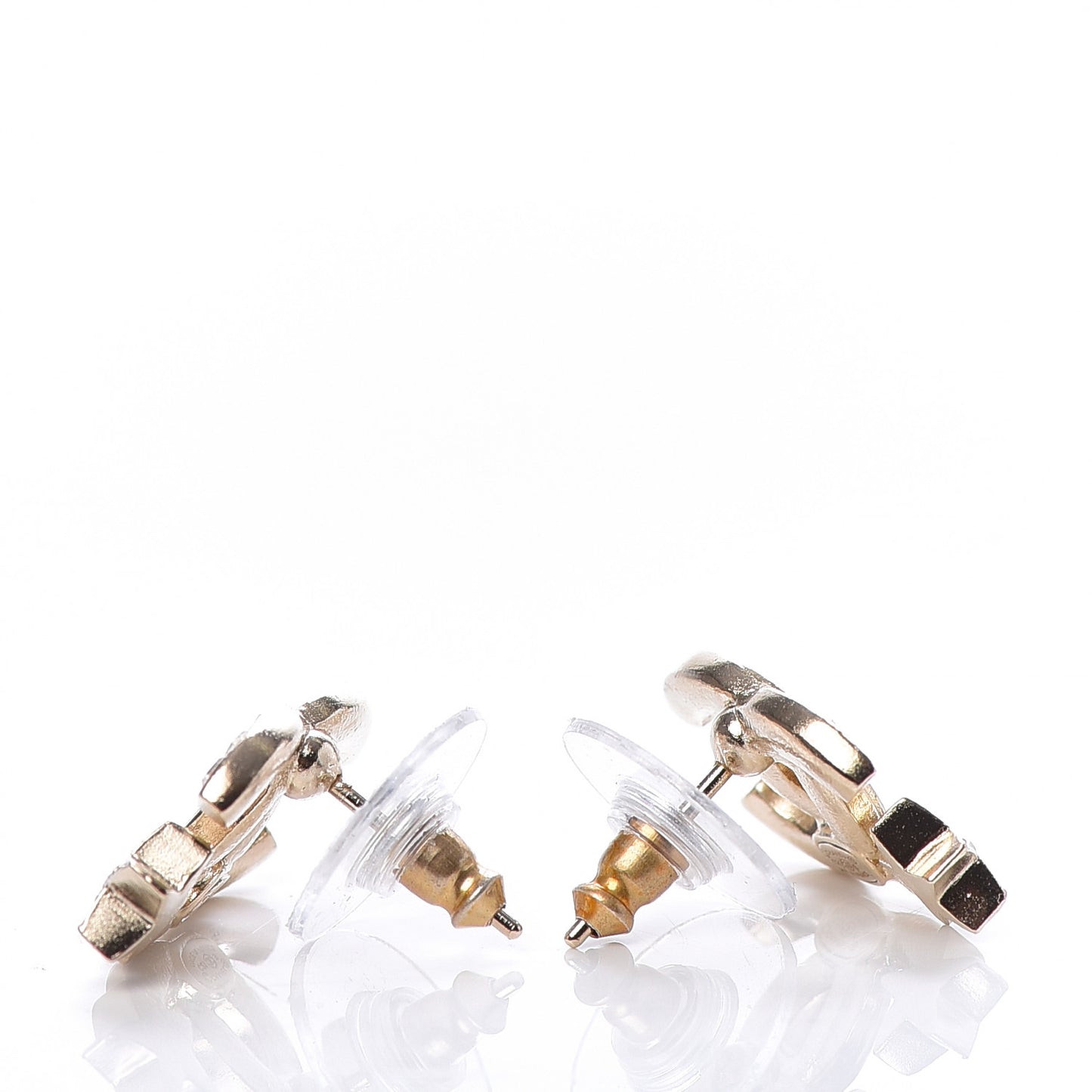 Crystal CC Starfall Earrings Gold
