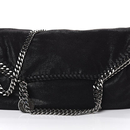 Stella McCartney Shaggy Deer Falabella Fold Over Tote Black 6 of 8