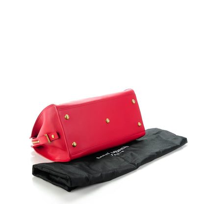 Saint Laurent Calfskin Medium Classic Cabas Y Red 4 of 7