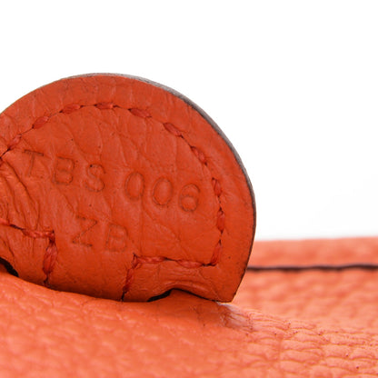 Hermes Taurillon Clemence Amazone Evelyne TPM Orange Poppy Saint Cyr 6 of 7