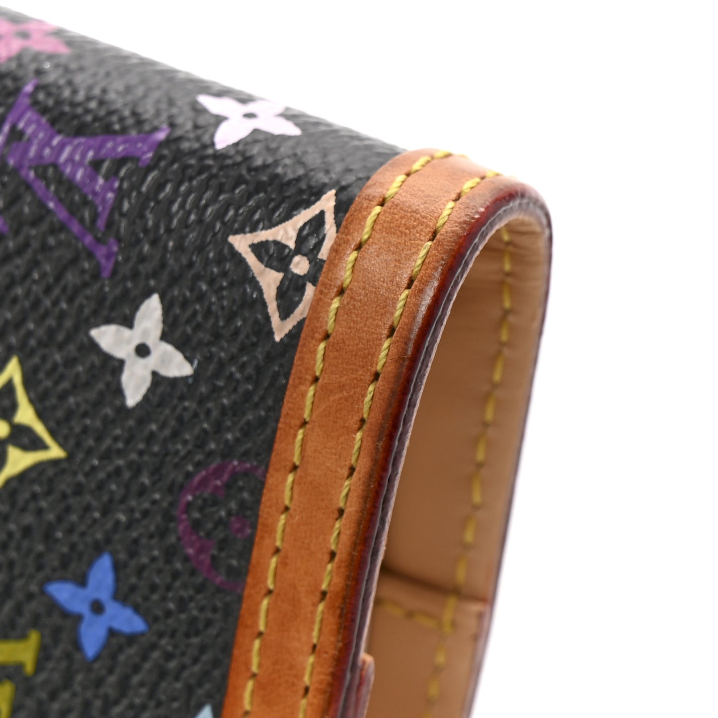 Monogram Multicolor Small Ring Agenda Cover Black