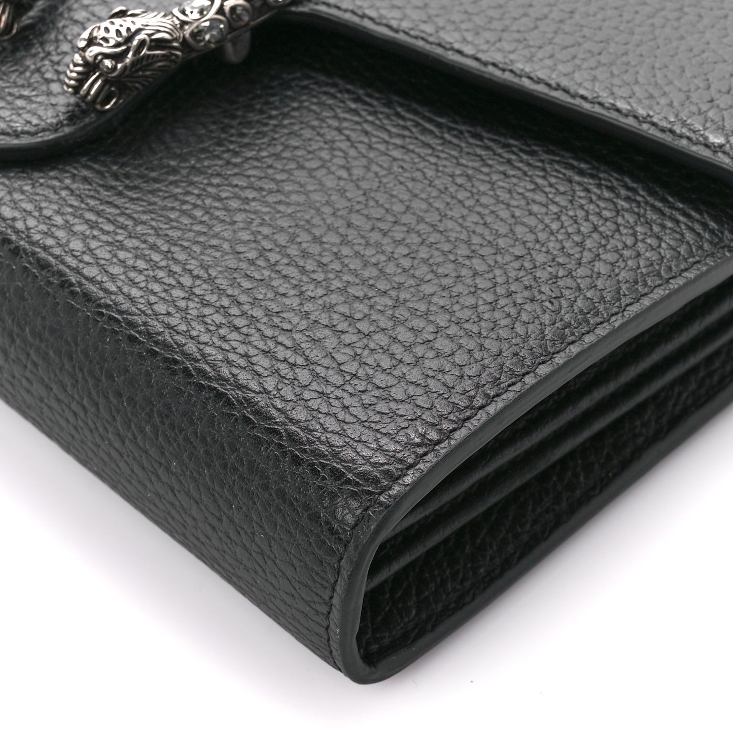 Calfskin Mini Dionysus Chain Wallet Black