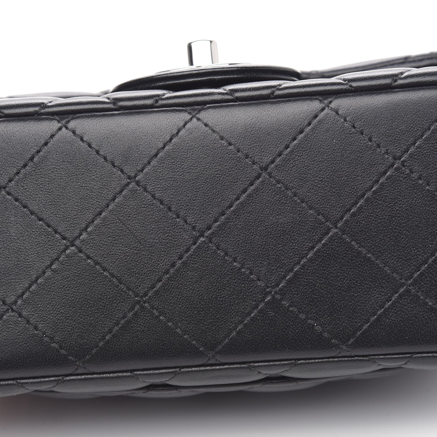 Chanel Lambskin Quilted Mini Square Flap Black 13 of 15