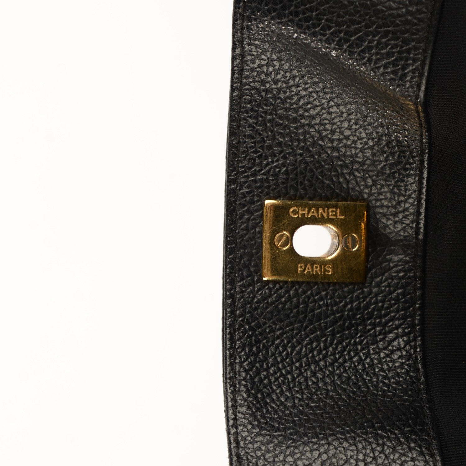 Chanel Calfskin Cerf Executive Shopper Tote Black 10 of 10