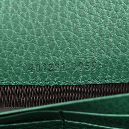 Gucci Calfskin Mini Dionysus Chain Wallet Emerald 8 of 11