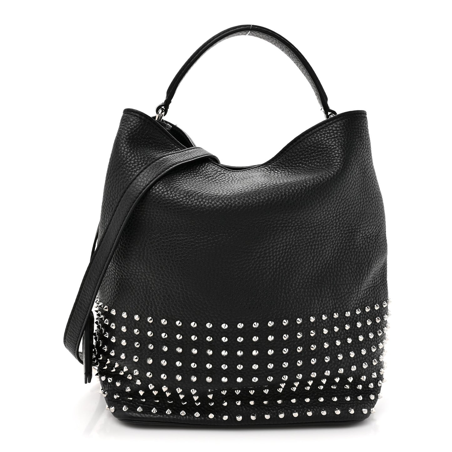Calfskin Studded Medium Susanna Hobo Black