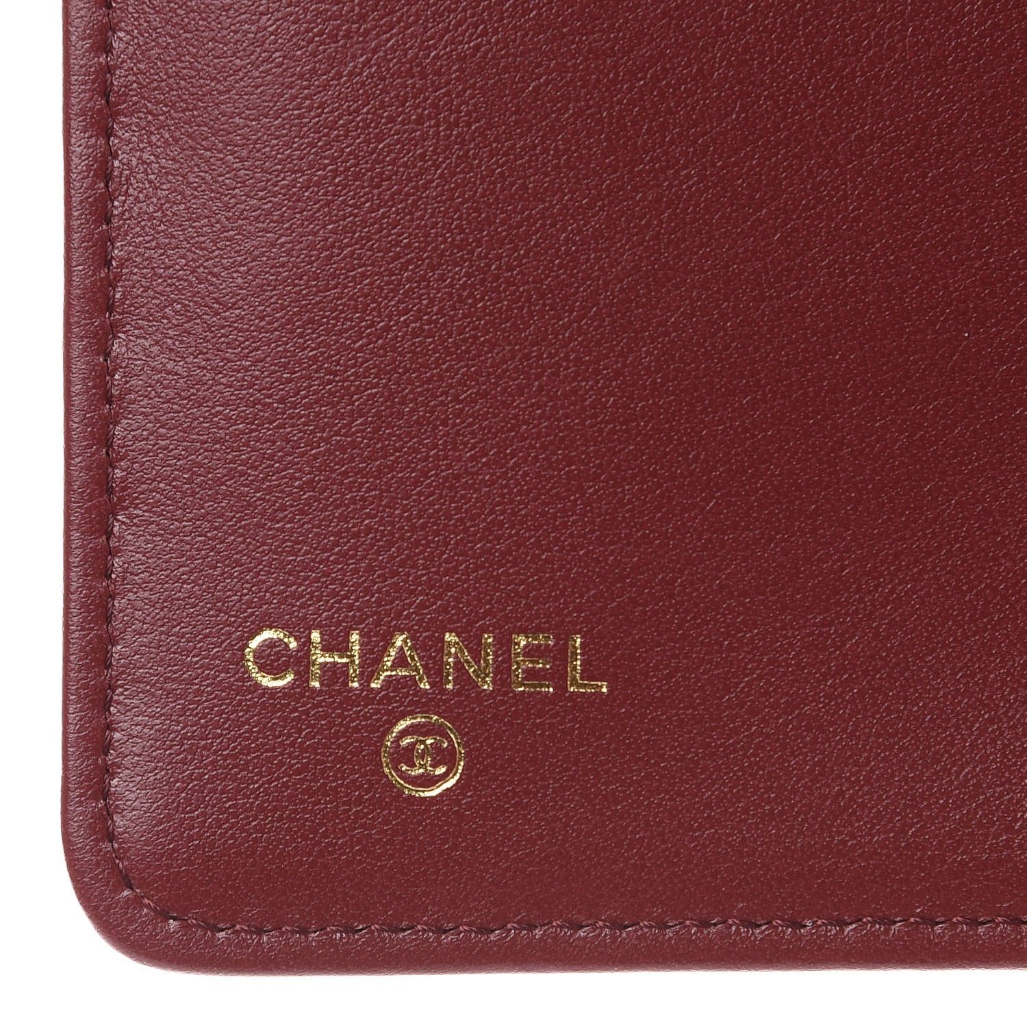 Chanel Caviar Quilted Boy Yen Wallet Burgundy 6 of 11