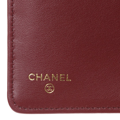 Chanel Caviar Quilted Boy Yen Wallet Burgundy 6 of 11