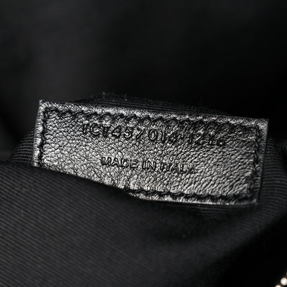 Saint Laurent Calfskin Y Quilted Monogram Large Loulou Chain Satchel Black Black 6 of 14