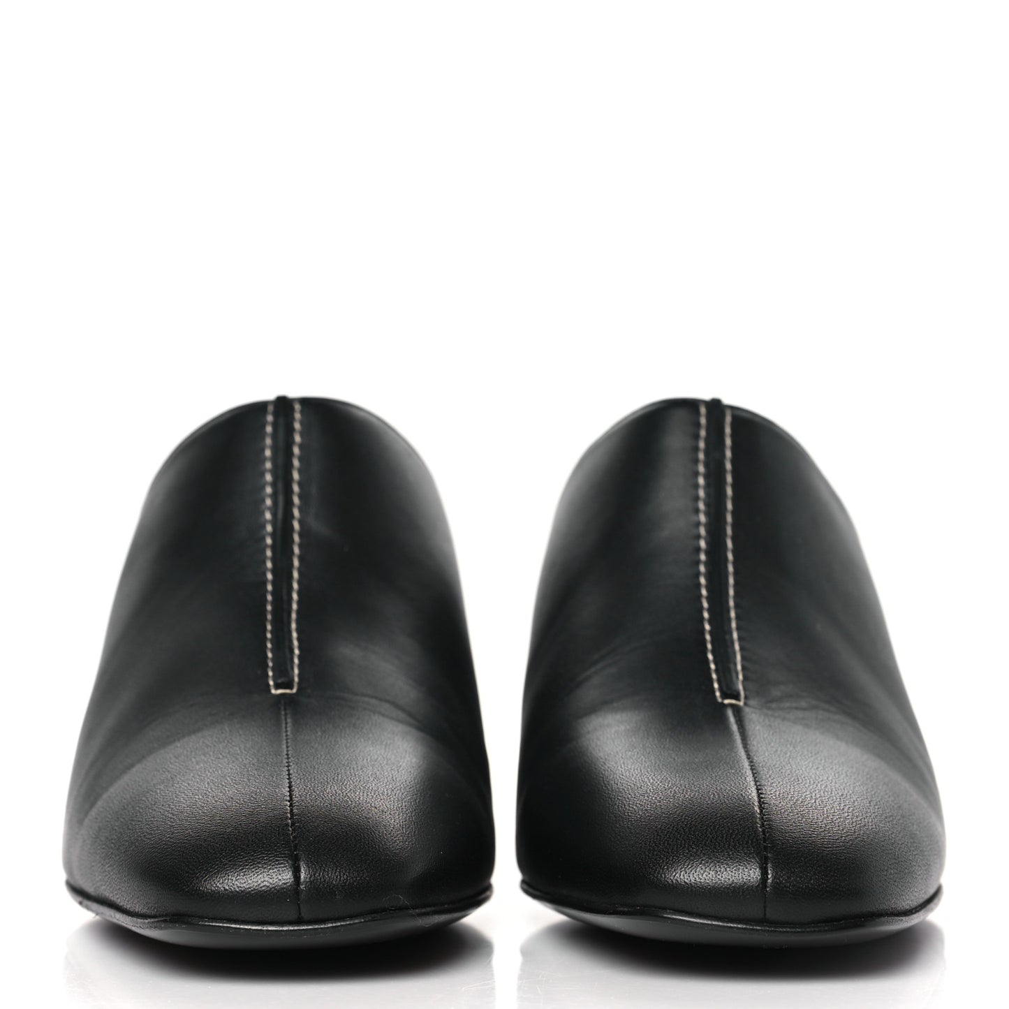 Nappa Detail Mules 38.5 Black