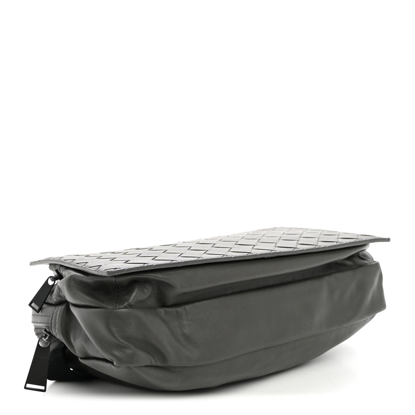 Nappa Intrecciato Belt Bag Light Graphite