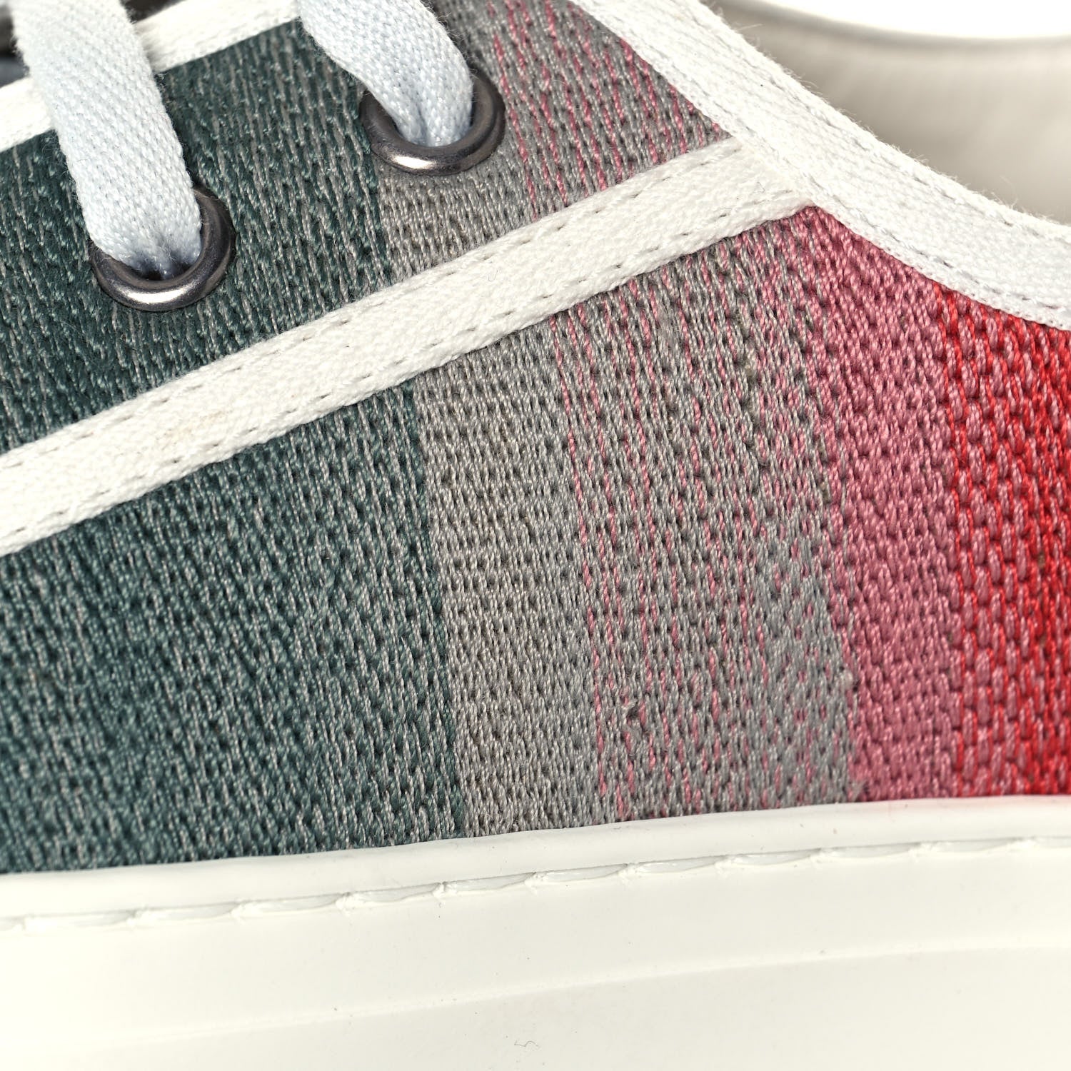Christian Dior Canvas Dioraura Embroidered Womens Walk'N'Dior Low Top Sneakers 35 Multicolor 8 of 9