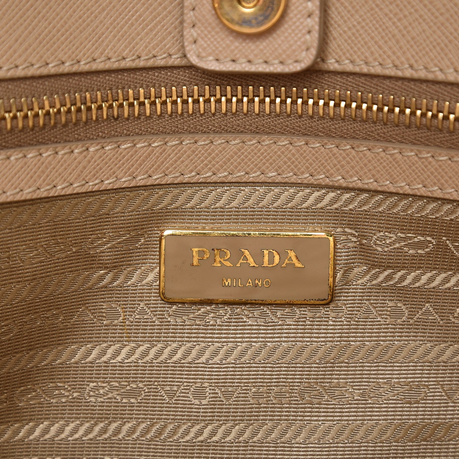 Prada Saffiano Lux Large Tote Sabbia 7 of 20