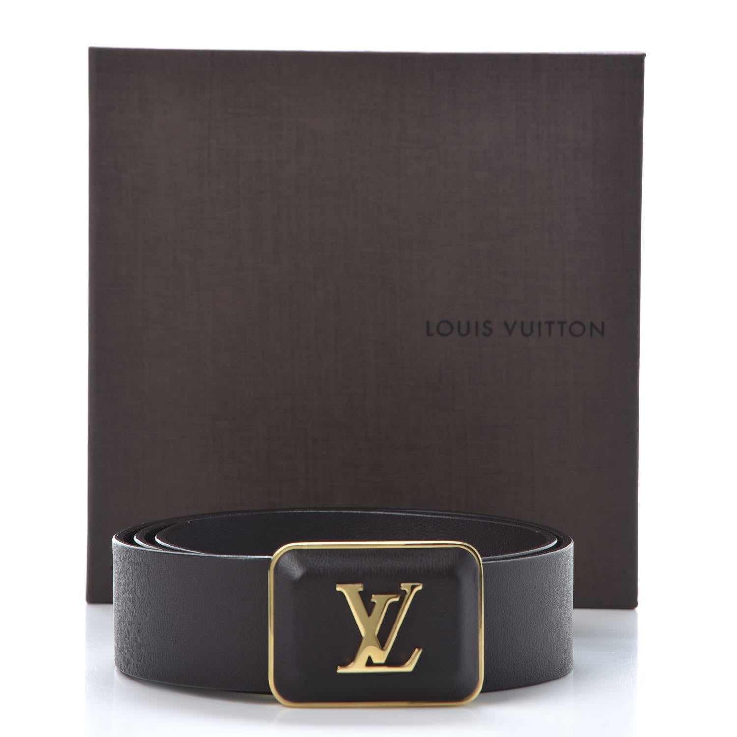 Louis Vuitton Calfskin Ecrin Belt 75 30 Amarante 6 of 6