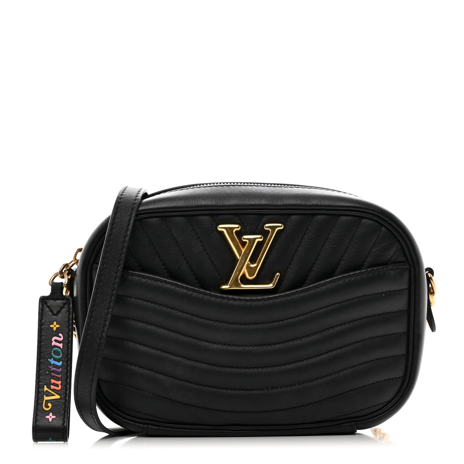Louis Vuitton Calfskin New Wave Camera Bag Black 1 of 9