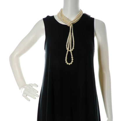Chanel Pearl CC Multi Strand Long Necklace Light Gold 2 of 5