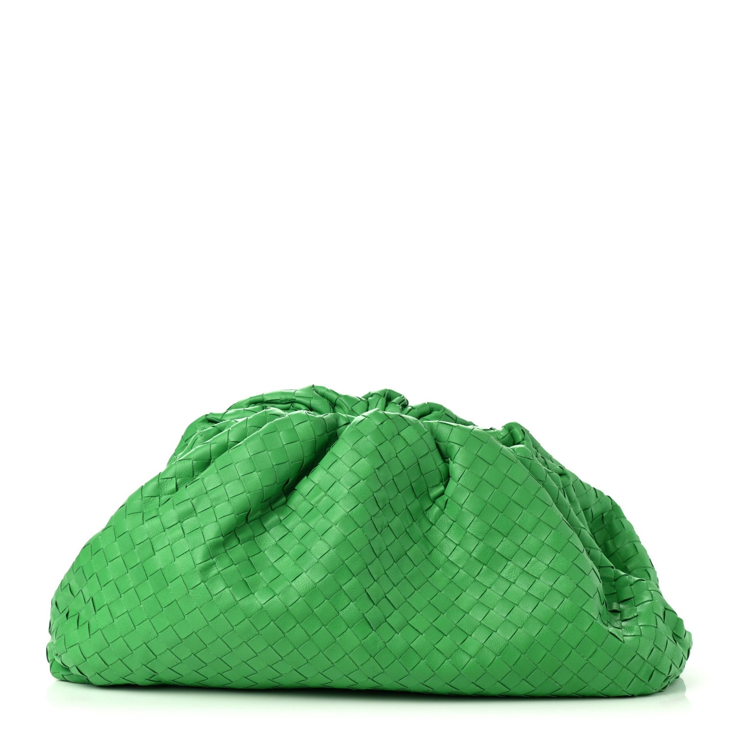 Bottega Veneta Nappa Maxi Intrecciato The Pouch Oversized Clutch Parakeet 1 of 7