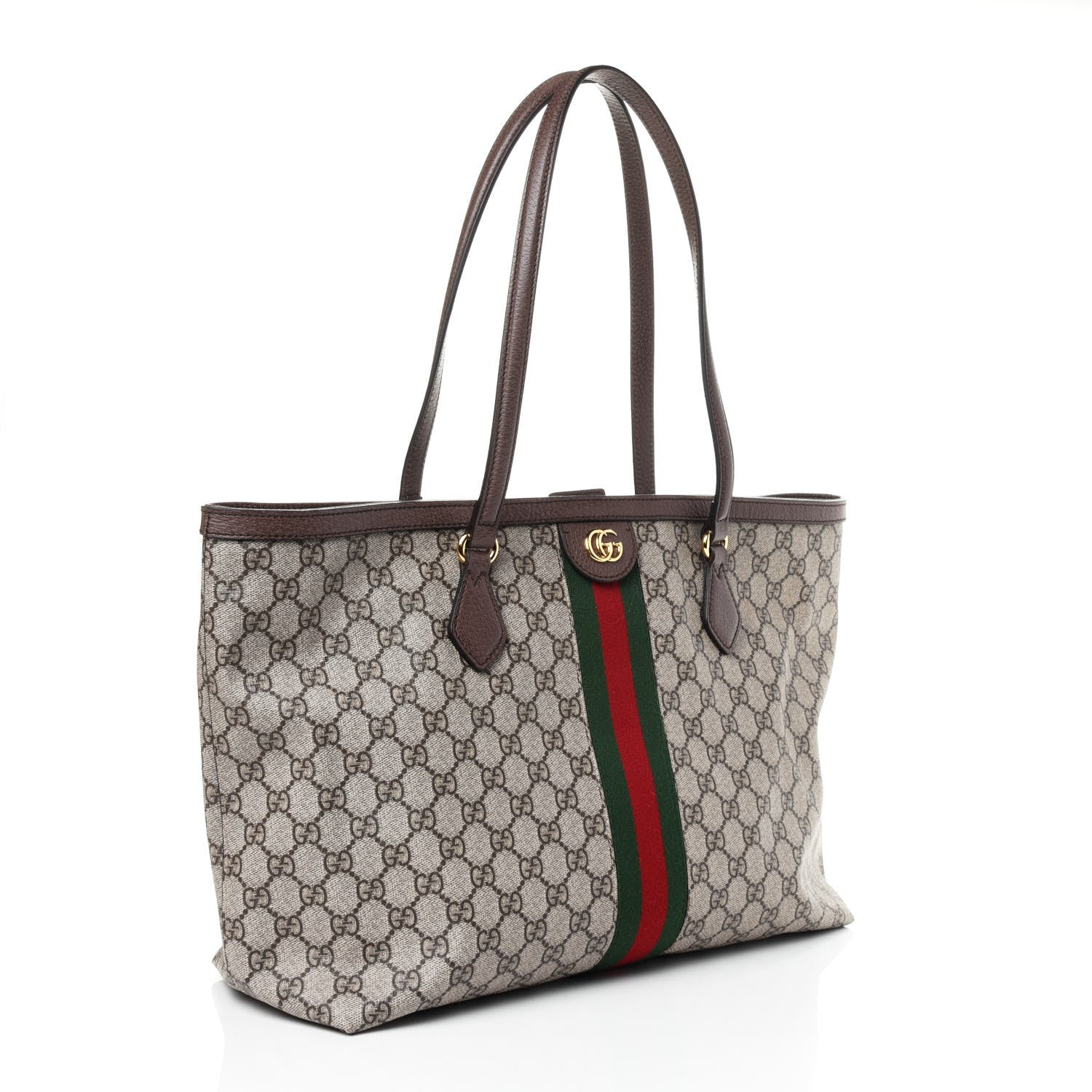 Gucci GG Supreme Monogram Medium Ophidia Shopping Tote Brown 2 of 5
