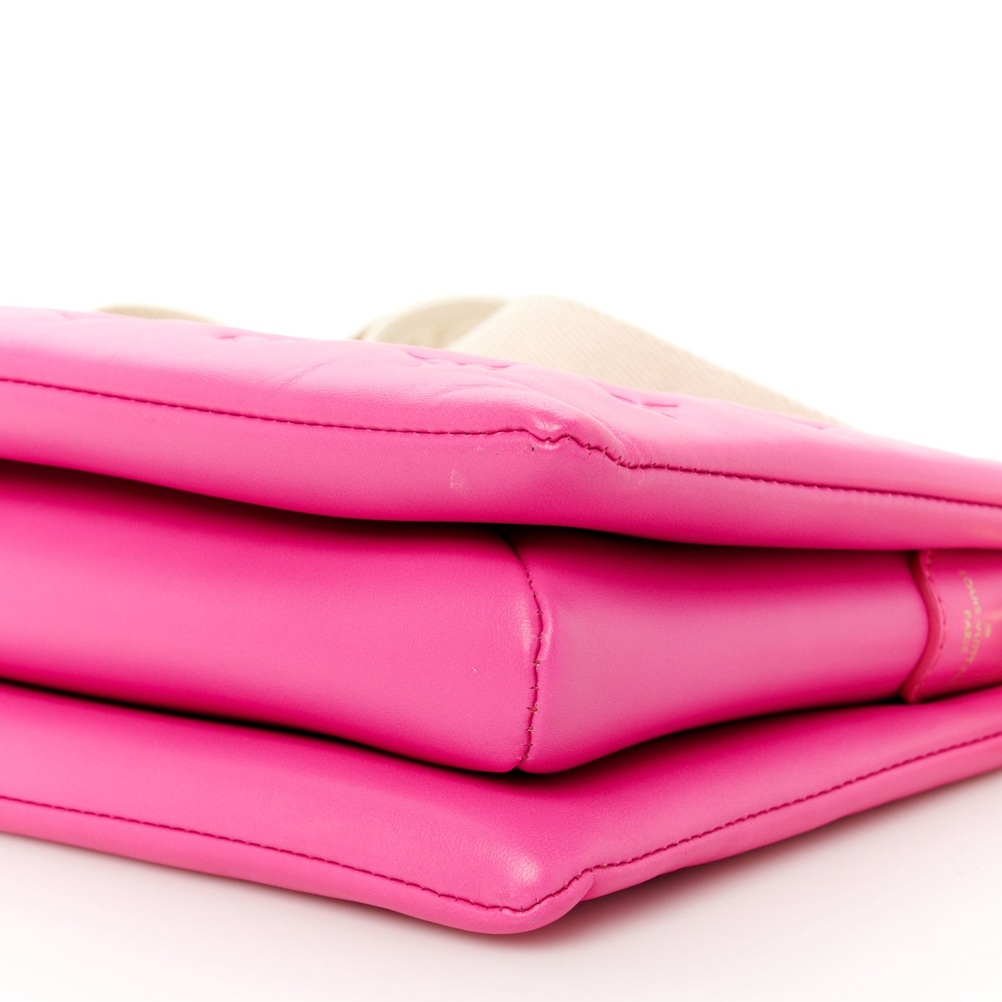 Lambskin Embossed Monogram Coussin PM Rose Miami