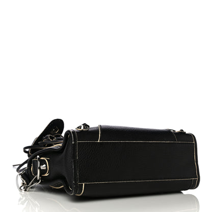 Balenciaga Supple Grained Calfskin Classic Silver Hardware Highlight Mini City Black 4 of 20