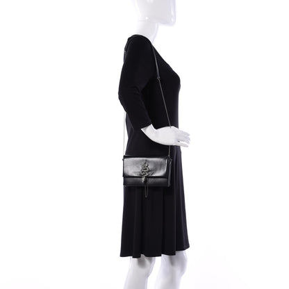 Valentino Garavani Calfskin Crystal Encrusted Snake Maison Small Crossbody Black 2 of 22