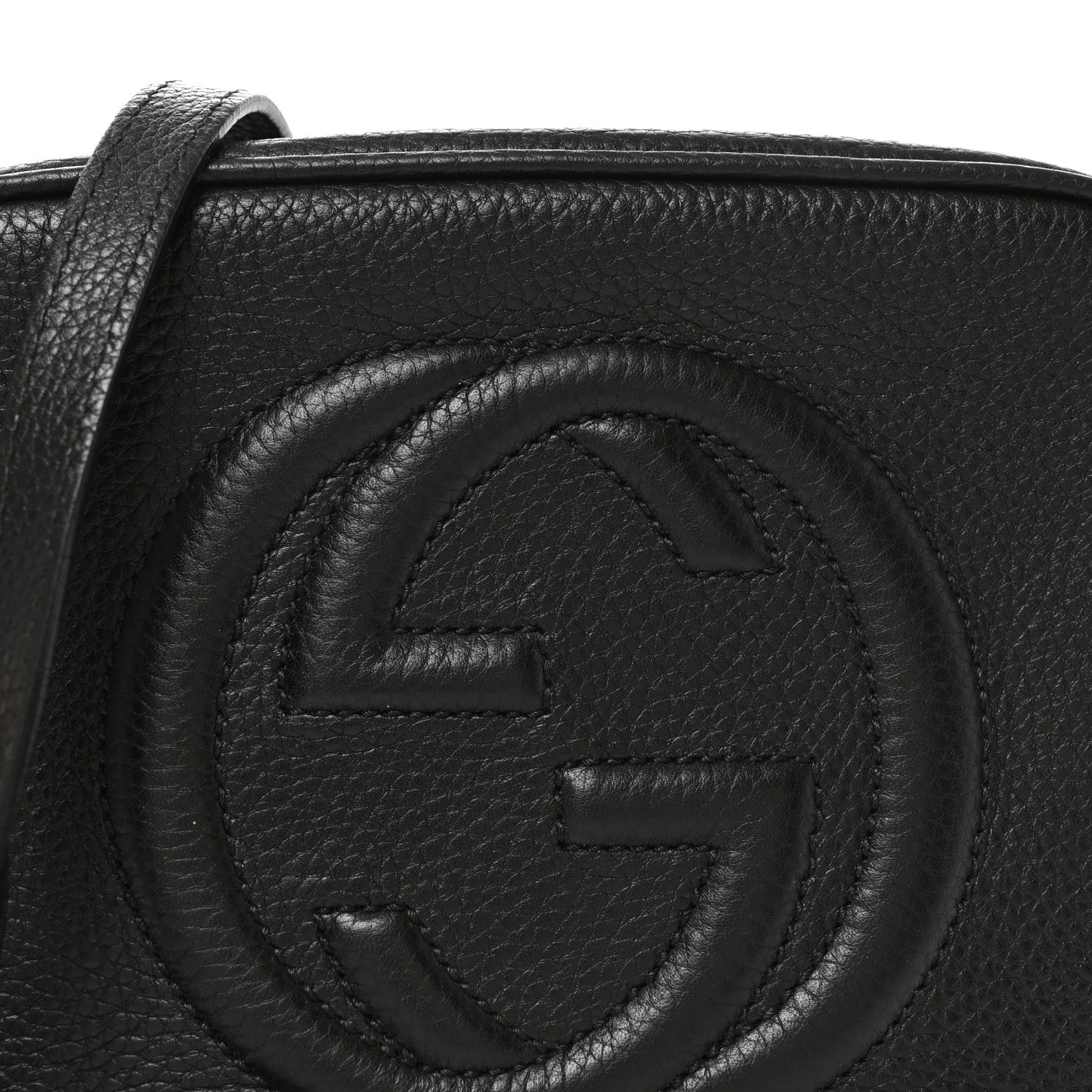 Gucci Pebbled Calfskin Small Soho Disco Bag Black 7 of 10