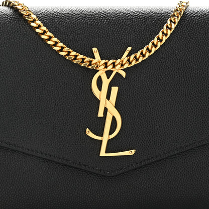 Saint Laurent Grain De Poudre Uptown Chain Wallet Black 8 of 10