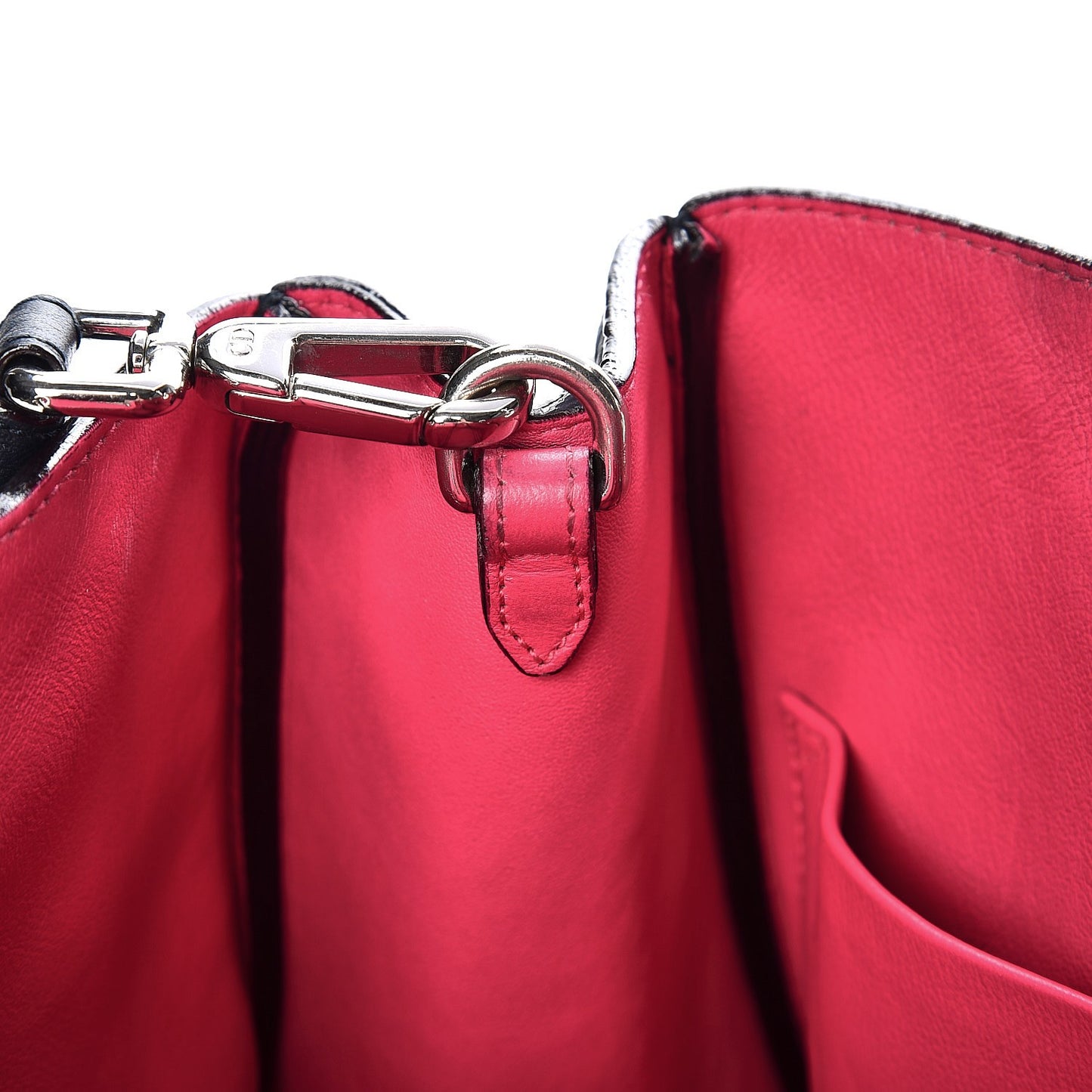 Bullcalf Medium Diorissimo Tote Navy Fuchsia
